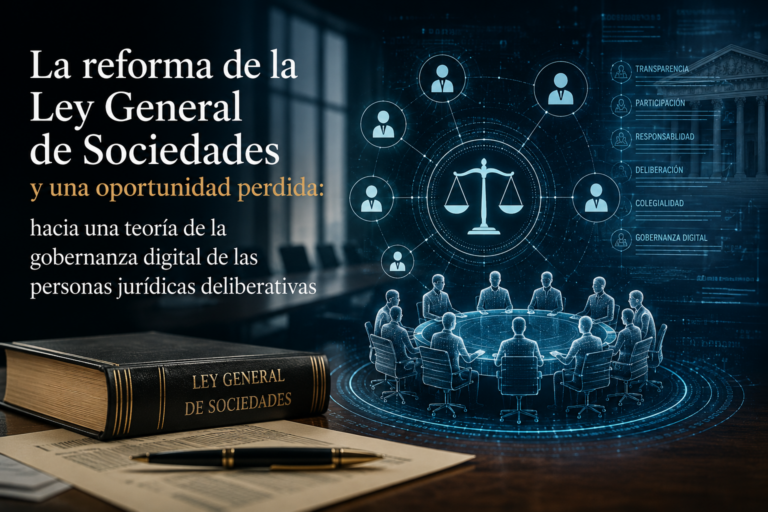 La reforma de la Ley General de Sociedades y una oportunidad perdida: hacia una teoría de la gobernanza digital de las personas jurídicas deliberativas
