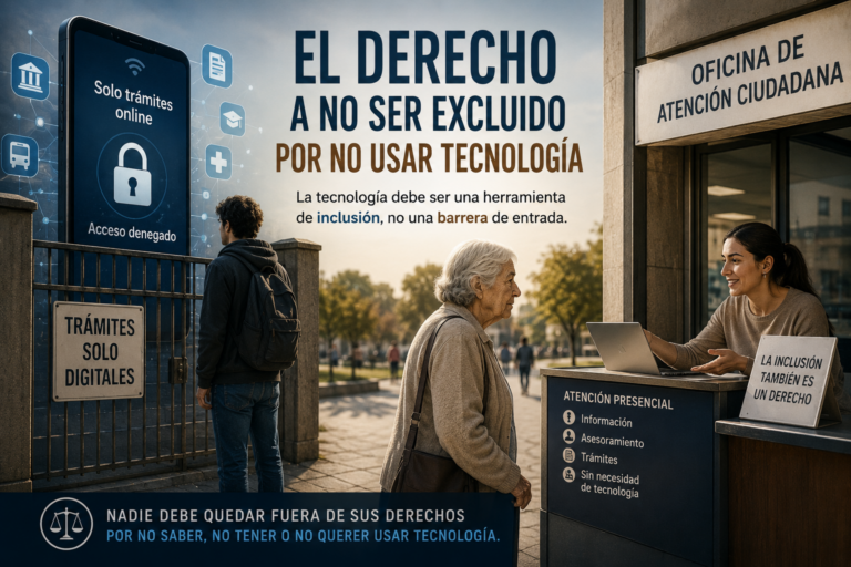 El derecho a no ser excluido por no usar tecnología